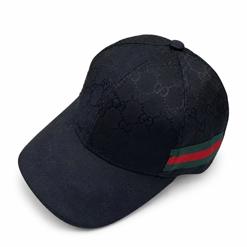 Black Pattern Cap