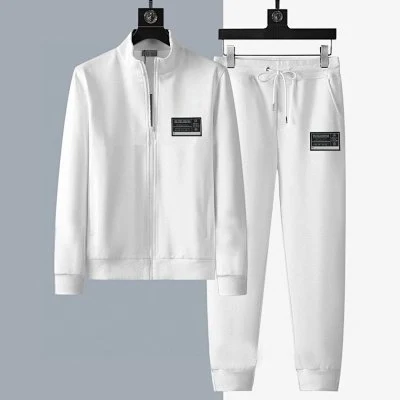Trainingspak met rechthoekige patch — Wit